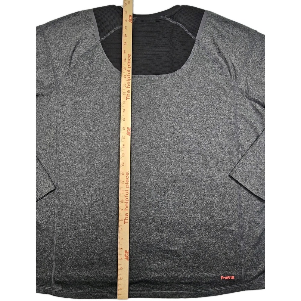 Spyder Active ProWeb Pullover Mens XXLarge Gray Long Sleeve Performance Stretch - Picture 8 of 9